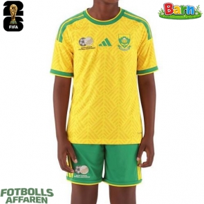 Sydafrika Hemmaställ Barn VM 2026 Kortärmad (+ Korta byxor)